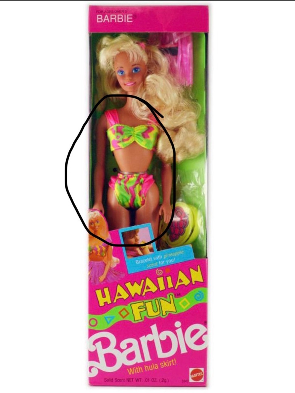 Barbie Hawaiian Fun Replacement Swimsuit
